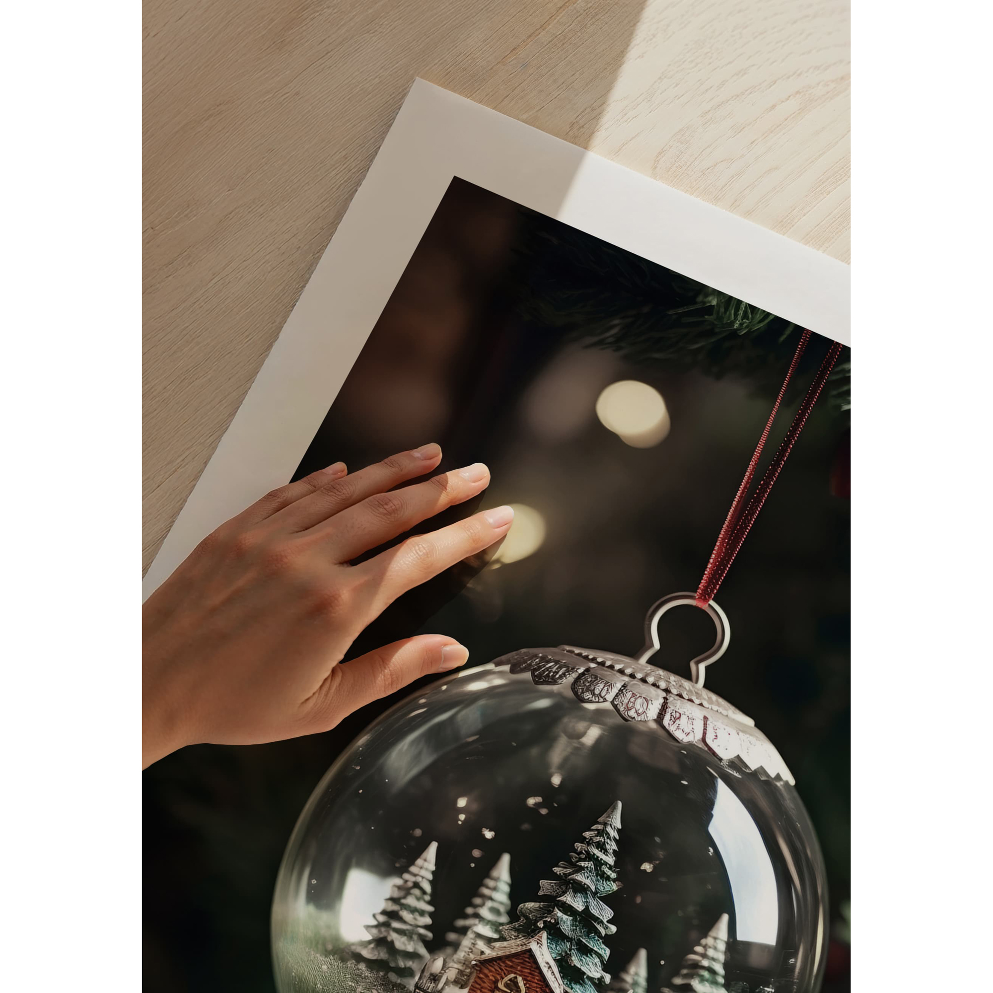 Poster Gallerix Snow Globe In Tree