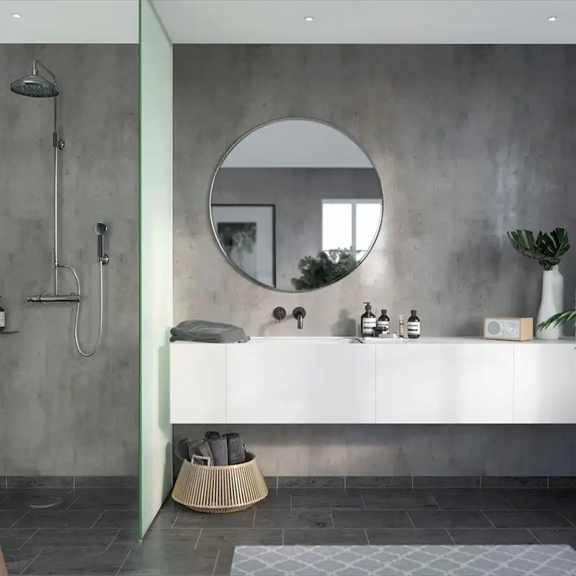 Våtrumsskiva Fibo Lentini Grey 8053-M00 STN