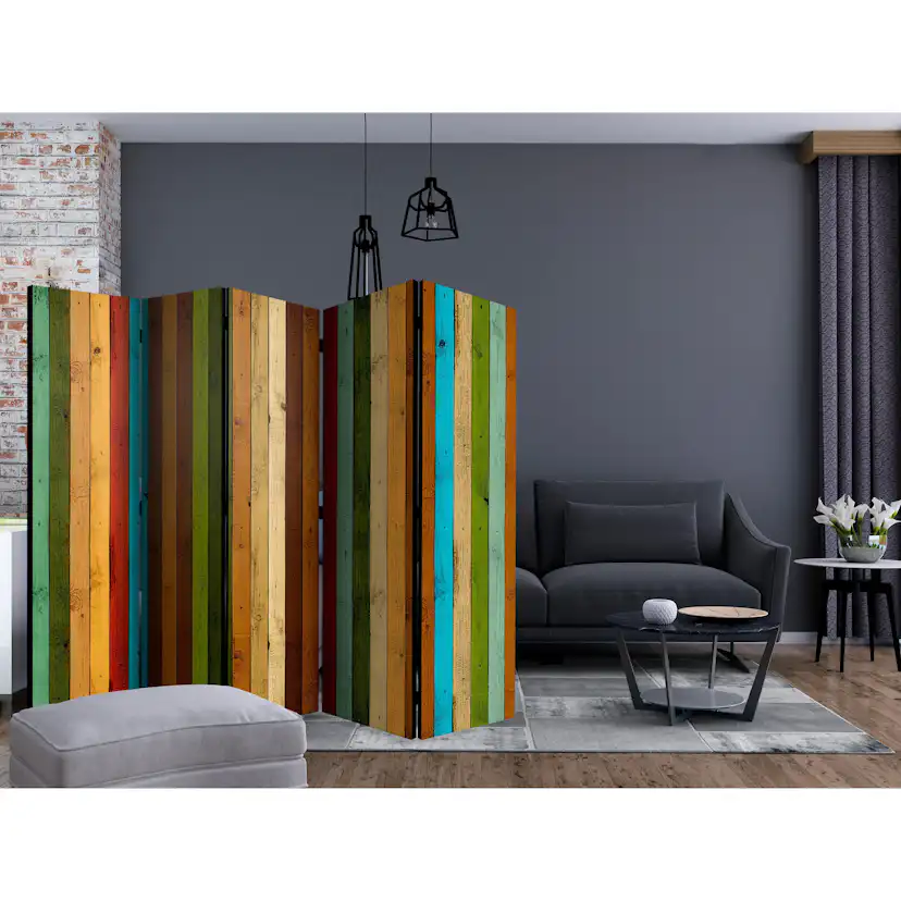 Rumsavdelare Arkiio Wooden Rainbow II 225x172 cm