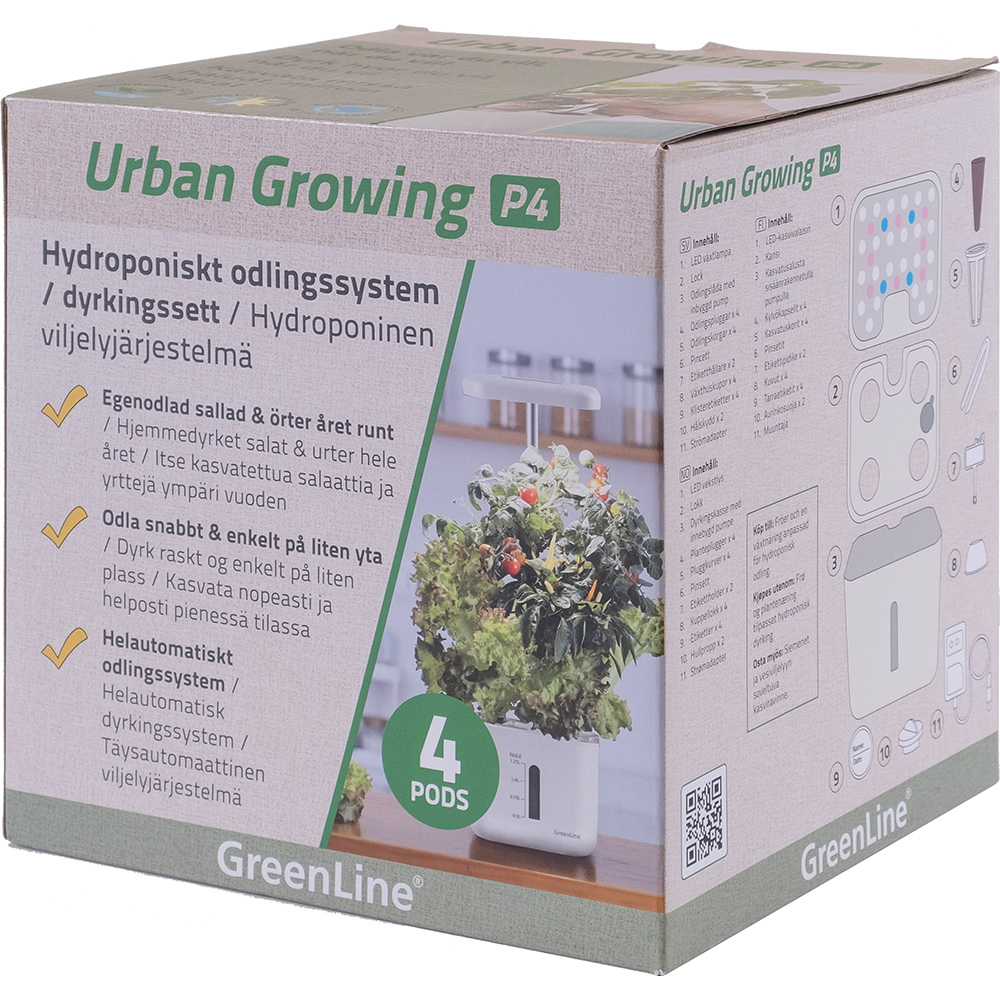 Odlingsset GreenLine Urban Growing 4-Pack