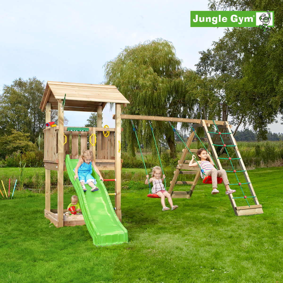Lektorn Jungle Gym Casa Komplett Inkl Climb Modul X'tra