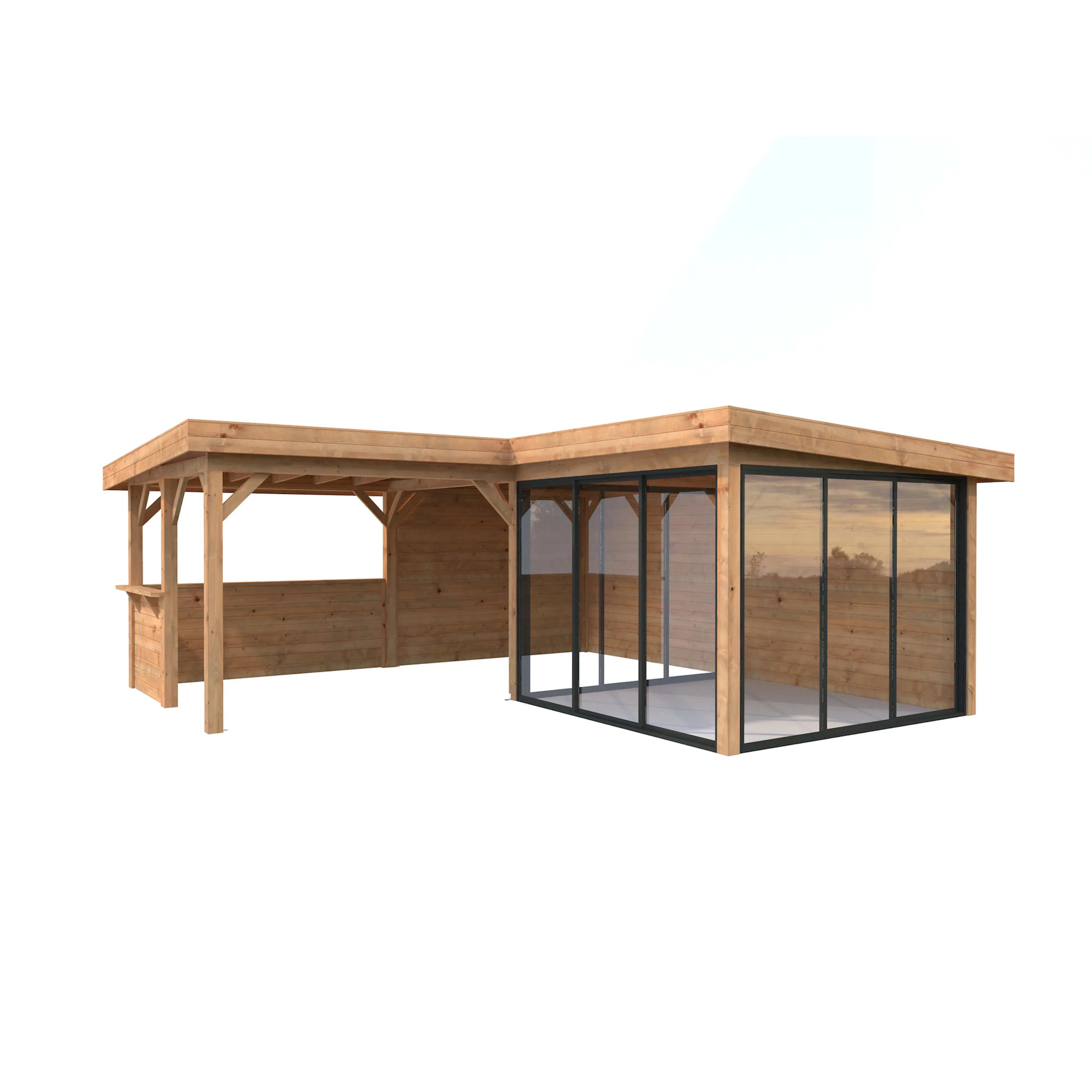 Lenna 24,9 m2 Set 710 Slide Plus BNDIP Brun impregnerad