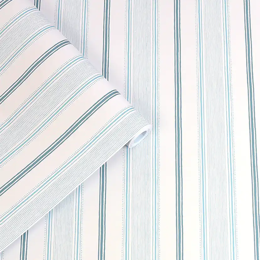 Tapet Laura Ashley Heacham Stripe Blå