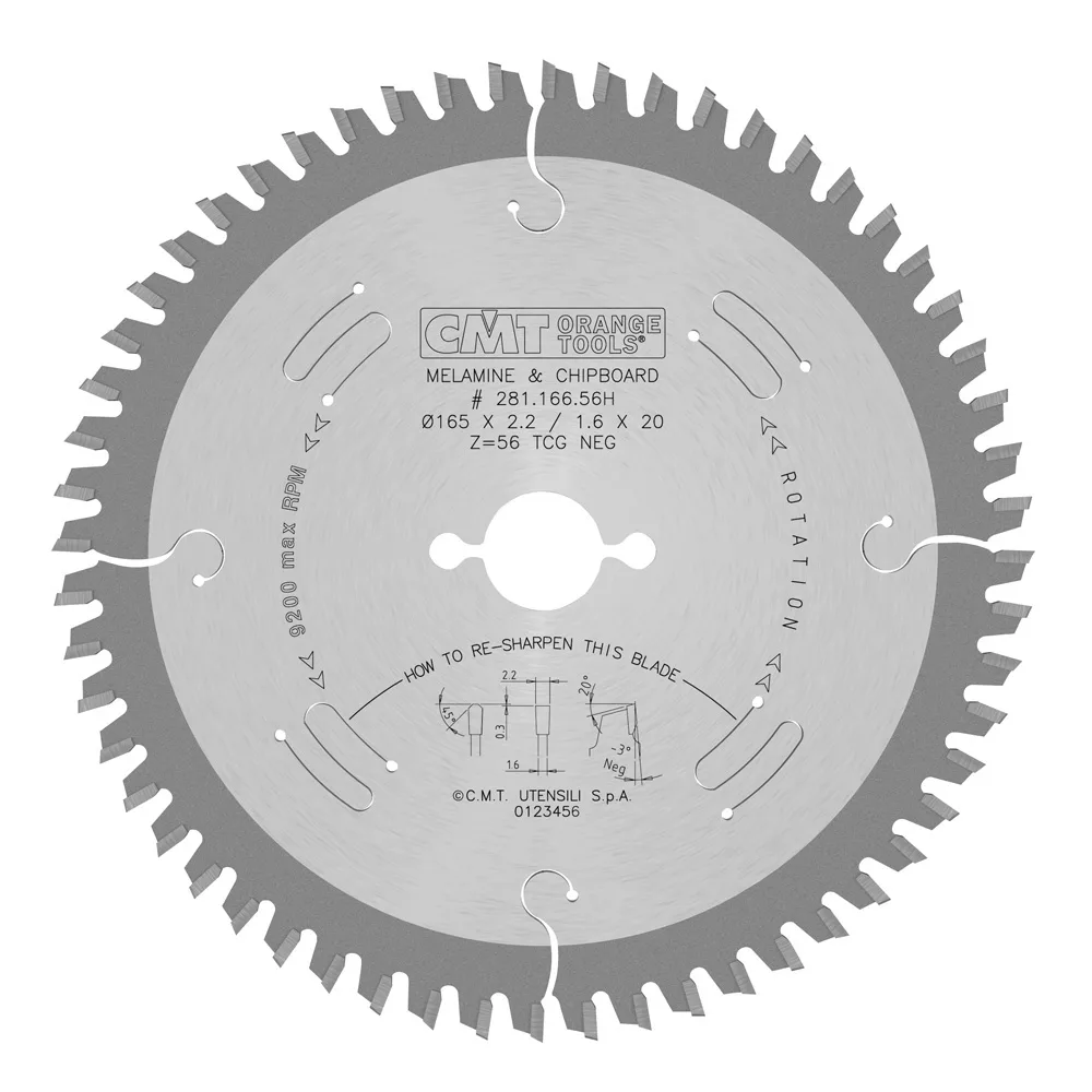 Formatsågklinga CMT Orange Tools TF Laminat/Spånskivor