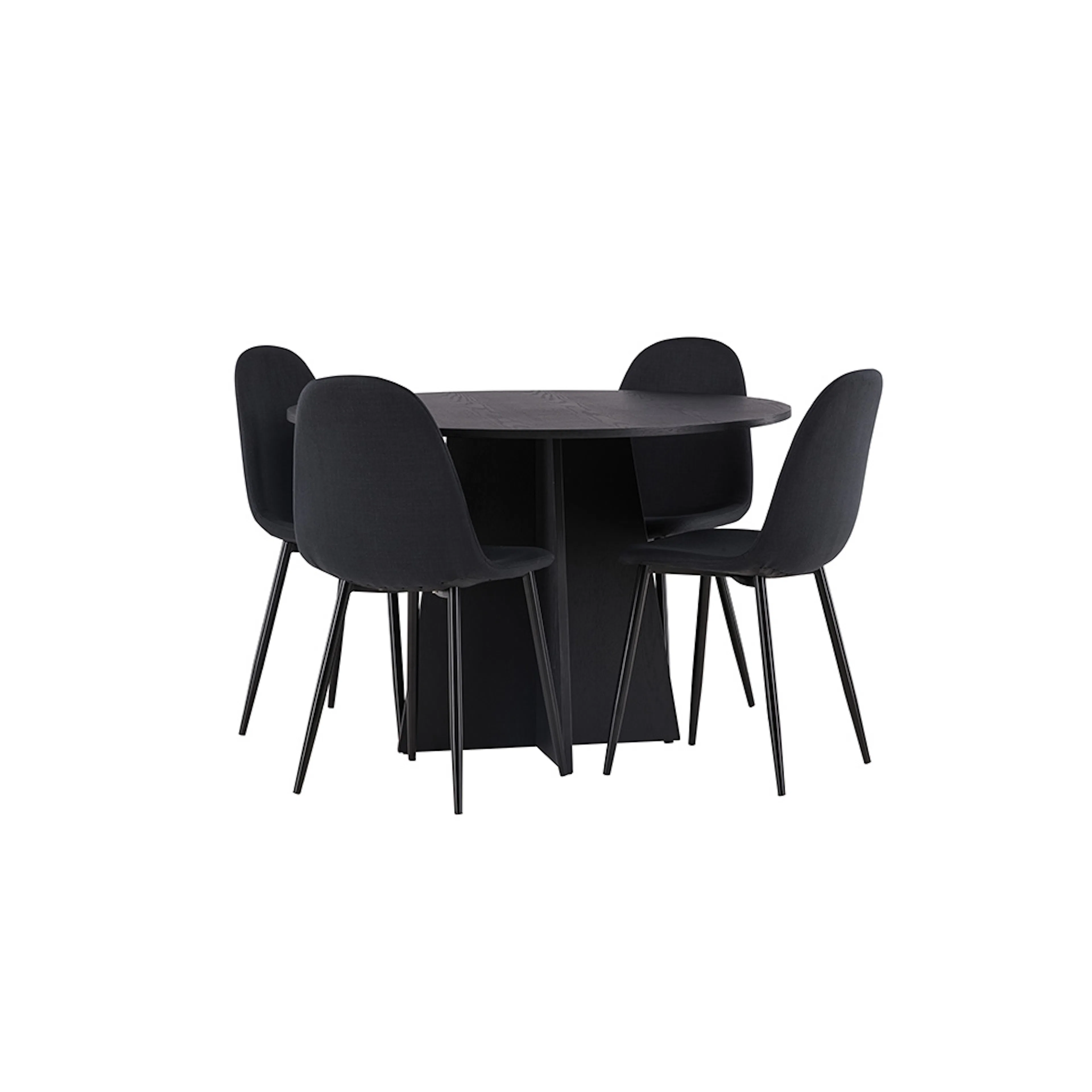 Matgrupp Venture Home Bootcut Ø110 cm med 4 Polar Stolar