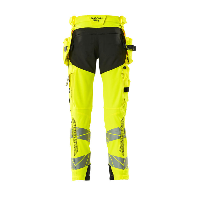 Mascot ACCELERATE SAFE Byxor med hängfickor 19031-711-1709 Storlek: 76C48, Färg: Hi-vis Gul/svart