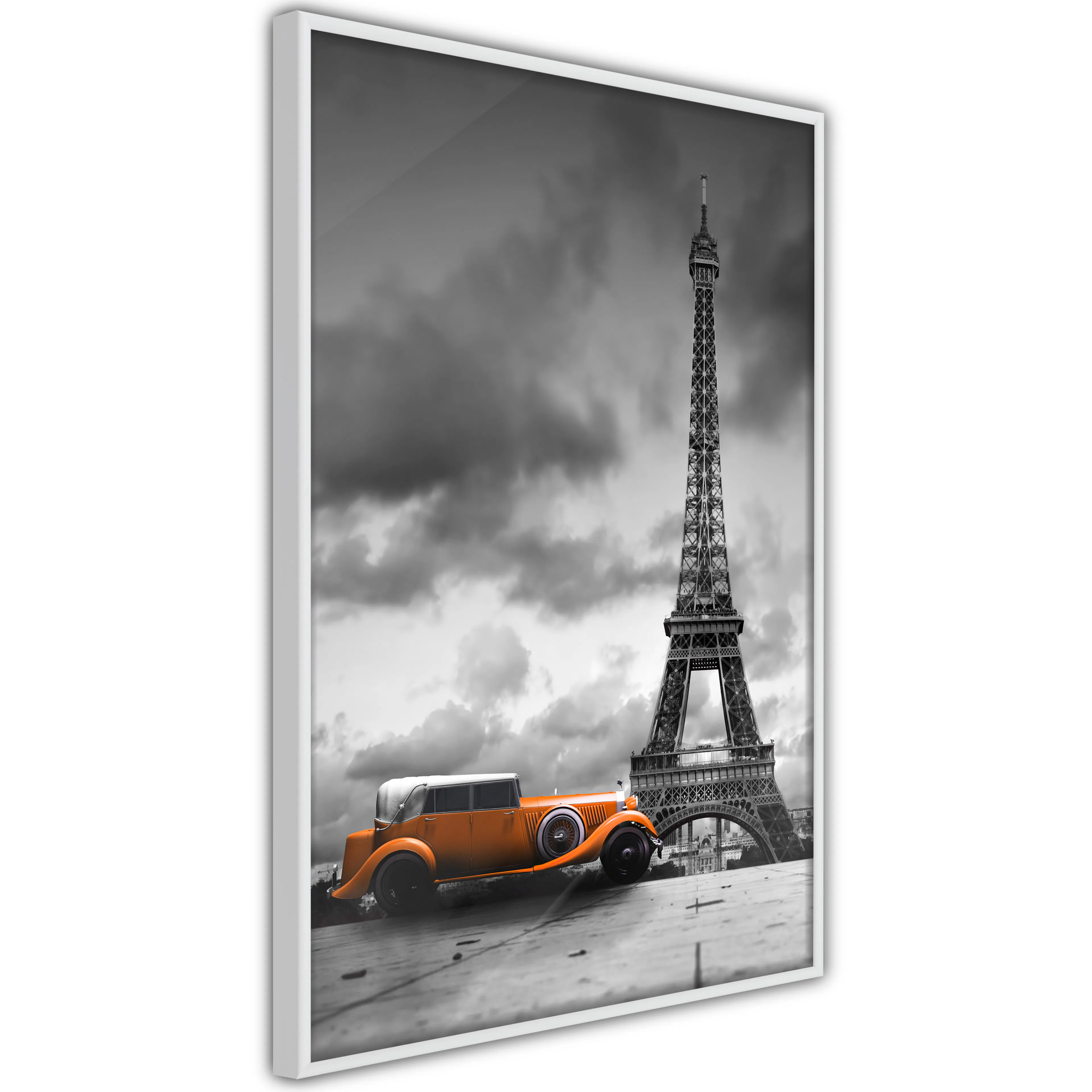 Poster Artgeist Affisch Orange Car