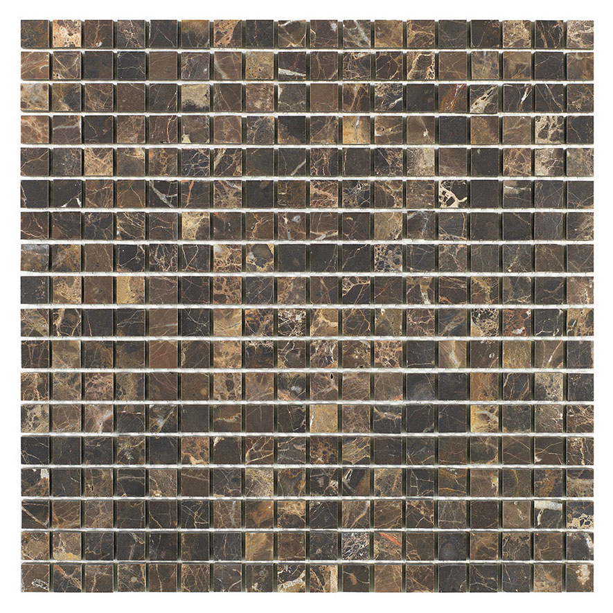Marmor Arredo Dark Emperador Honed Brun 2x2 cm