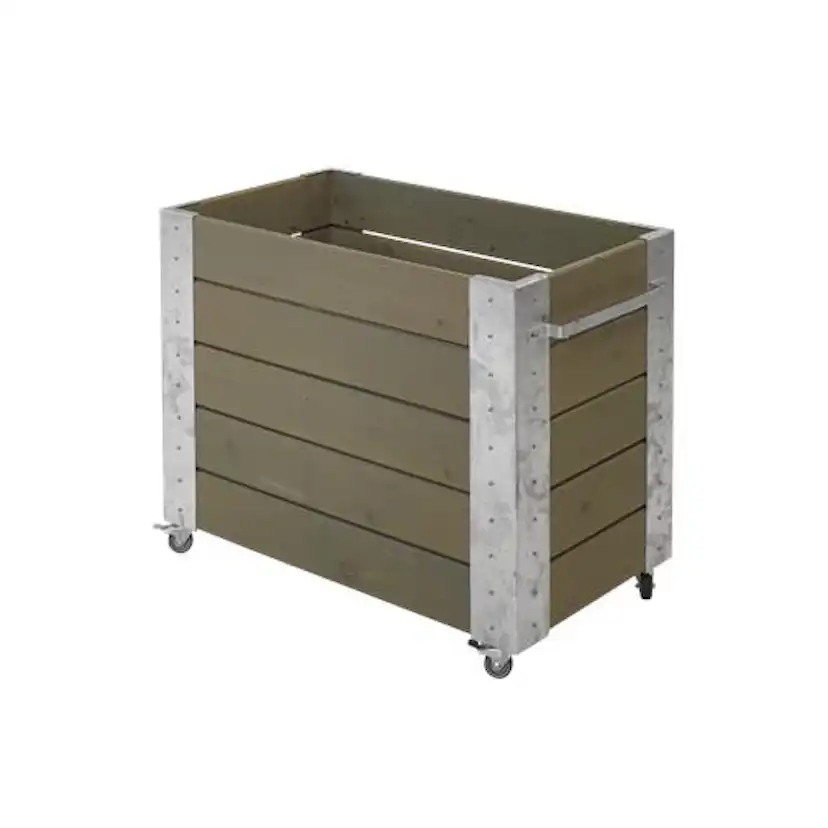 Blomlåda PLUS Cubic Gråbrun 87x50x70 cm