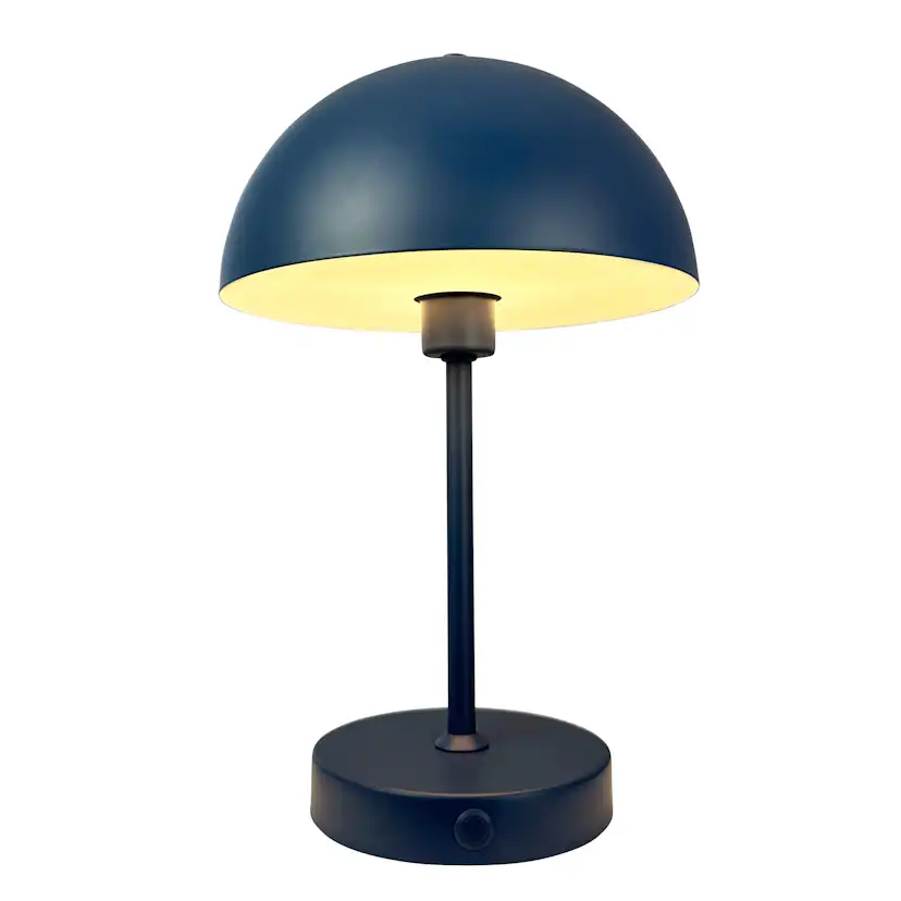 Portabel Bordslampa Dyberg Larsen Stockholm LED Uppladdnings Blå