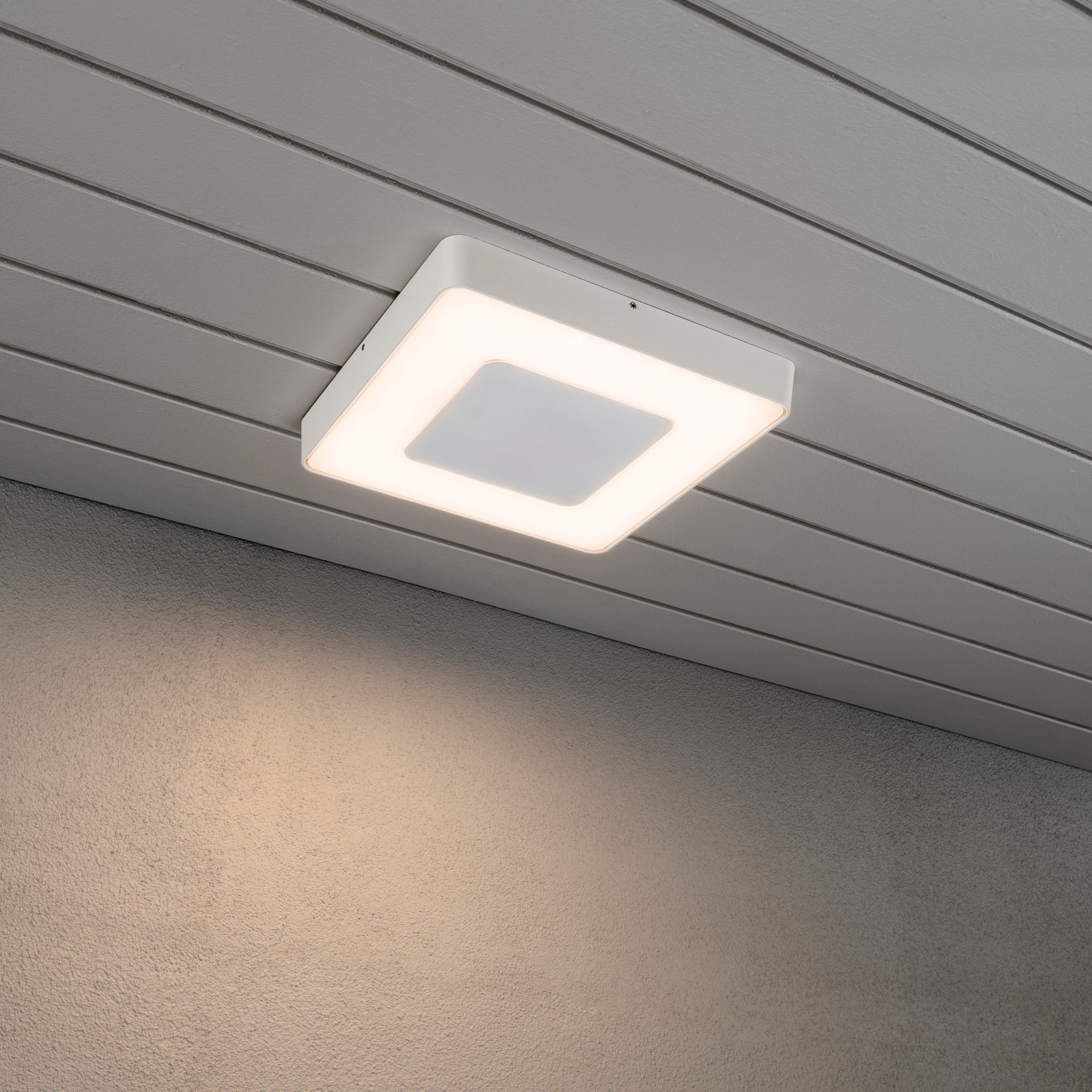 Vägglykta Gnosjö Konstsmide Carrara Square LED med Fjärrkontroll