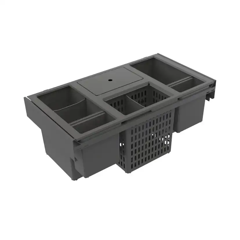 Källsorteringskärhållare Beslag Design Hide 800 Hero