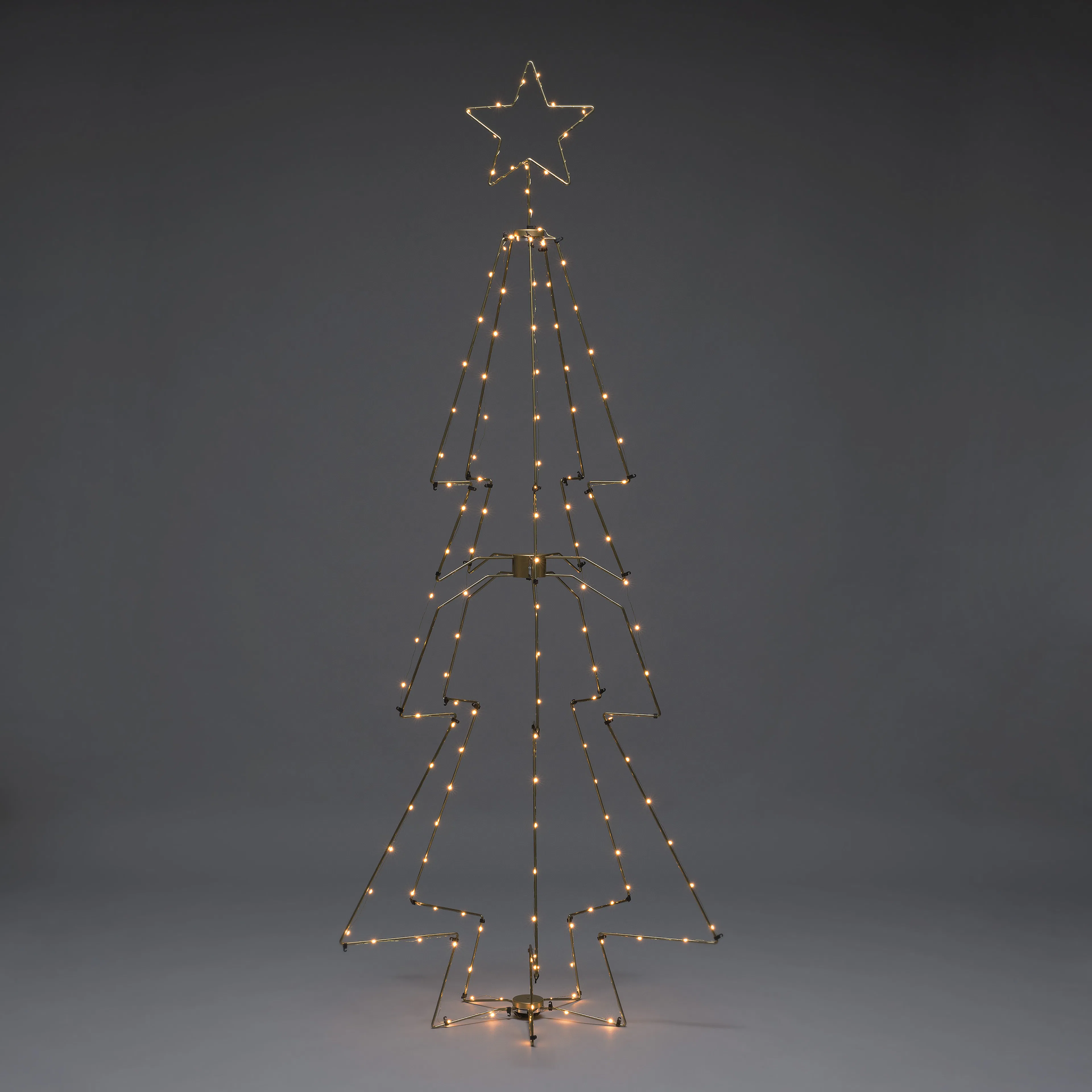 Metallgran mässing 145 LED Amber/Mässing