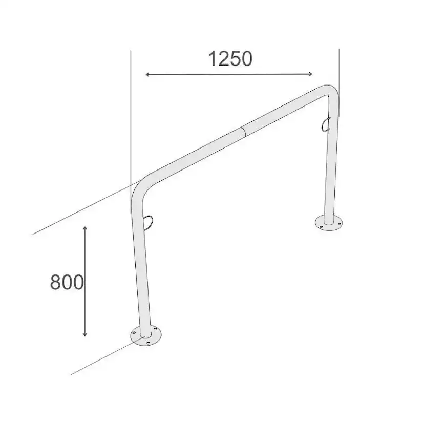 Cykelställ R&R Solutions Economy R30 För 2 Cyklar Golvmonterad