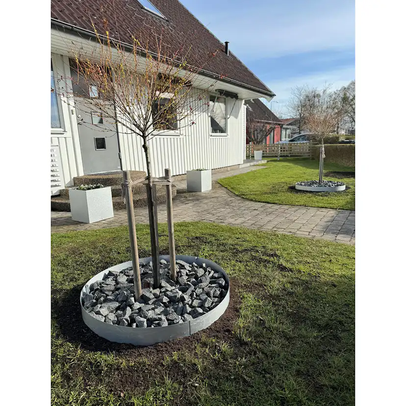 Rabattkant Skotte Garden Svart Trädring i Stål, Gräskant & Odlingskant, ⌀65 cm