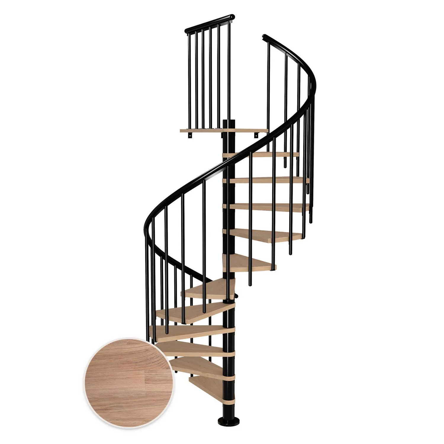 Spiraltrappa Dolle Montréal Ek Vit Oljad Classic 3