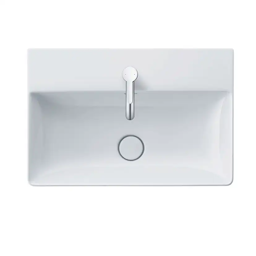 Tvättställ DuraSquare 450 mm, vägghängt BxD: 450x350 mm