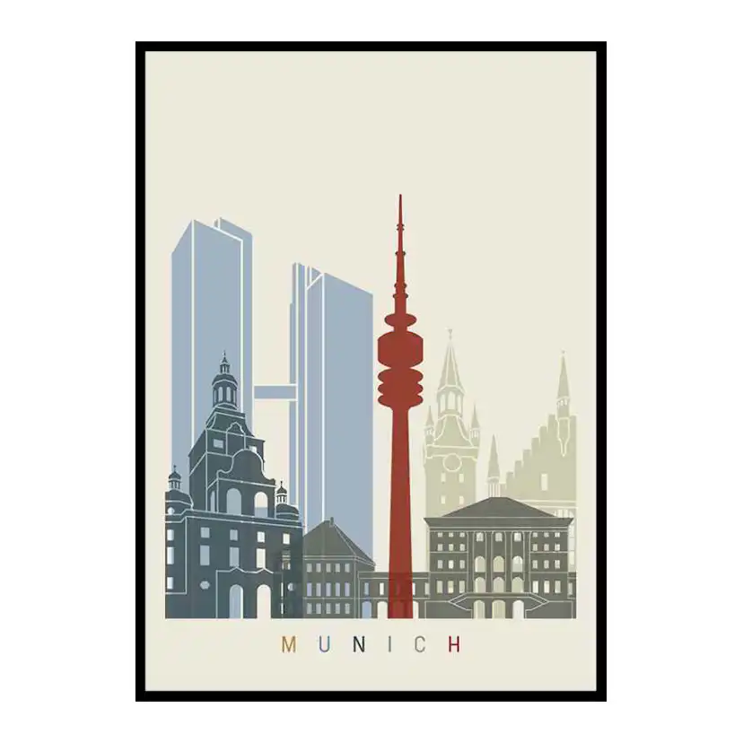 Poster Gallerix Munich Landmarks