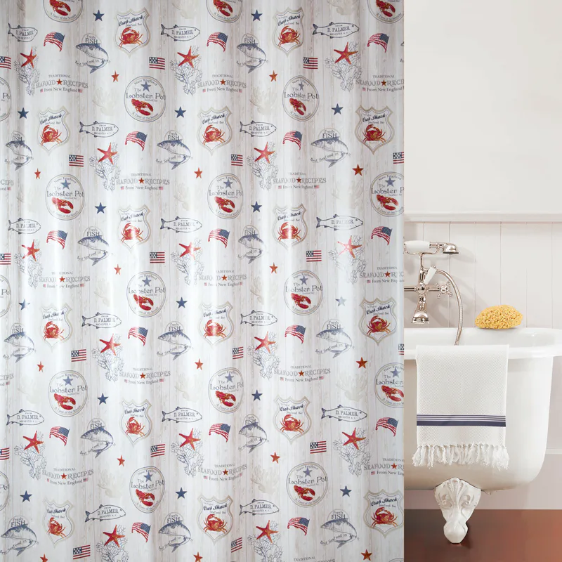 Duschdraperi Spirella Lobster Pot 180x200