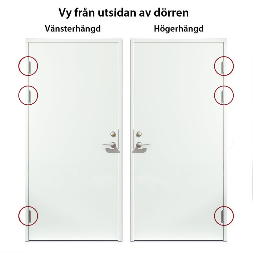 Ytterdörr SnickarPer 254G Klarglas Vit