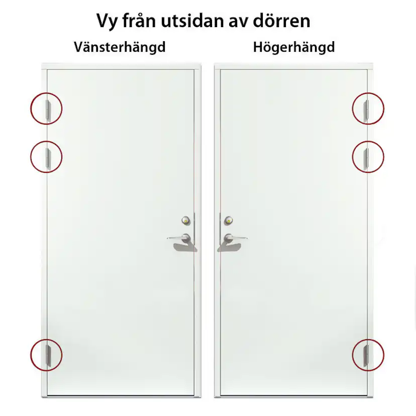 Ytterdörr SnickarPer 254G Klarglas Vit