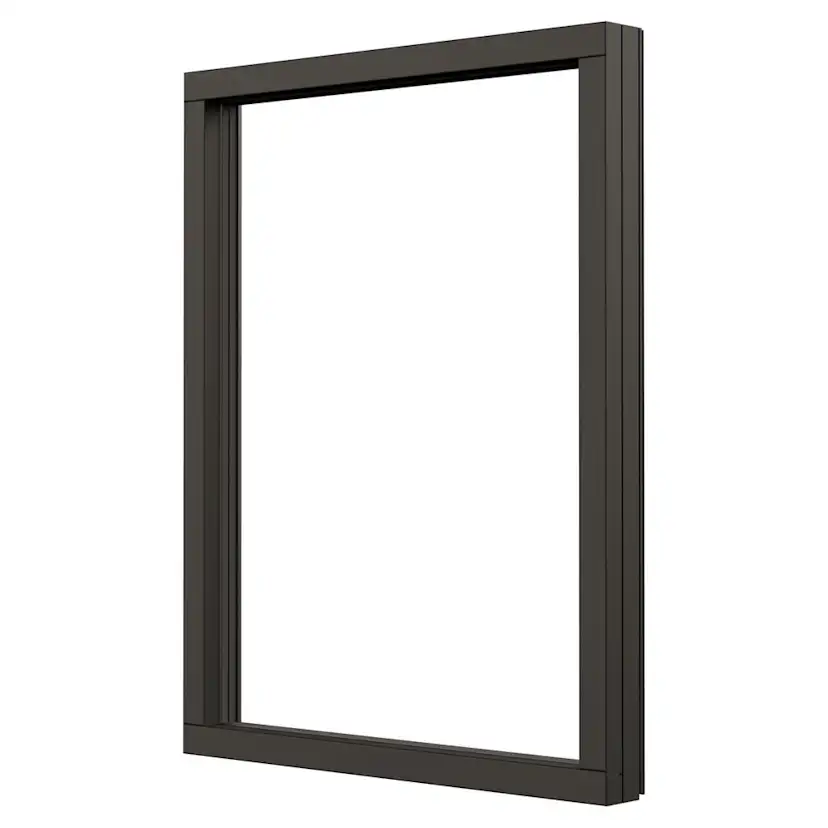 Fast Fönster NorDan NTech Aluminium BlackLine Svart