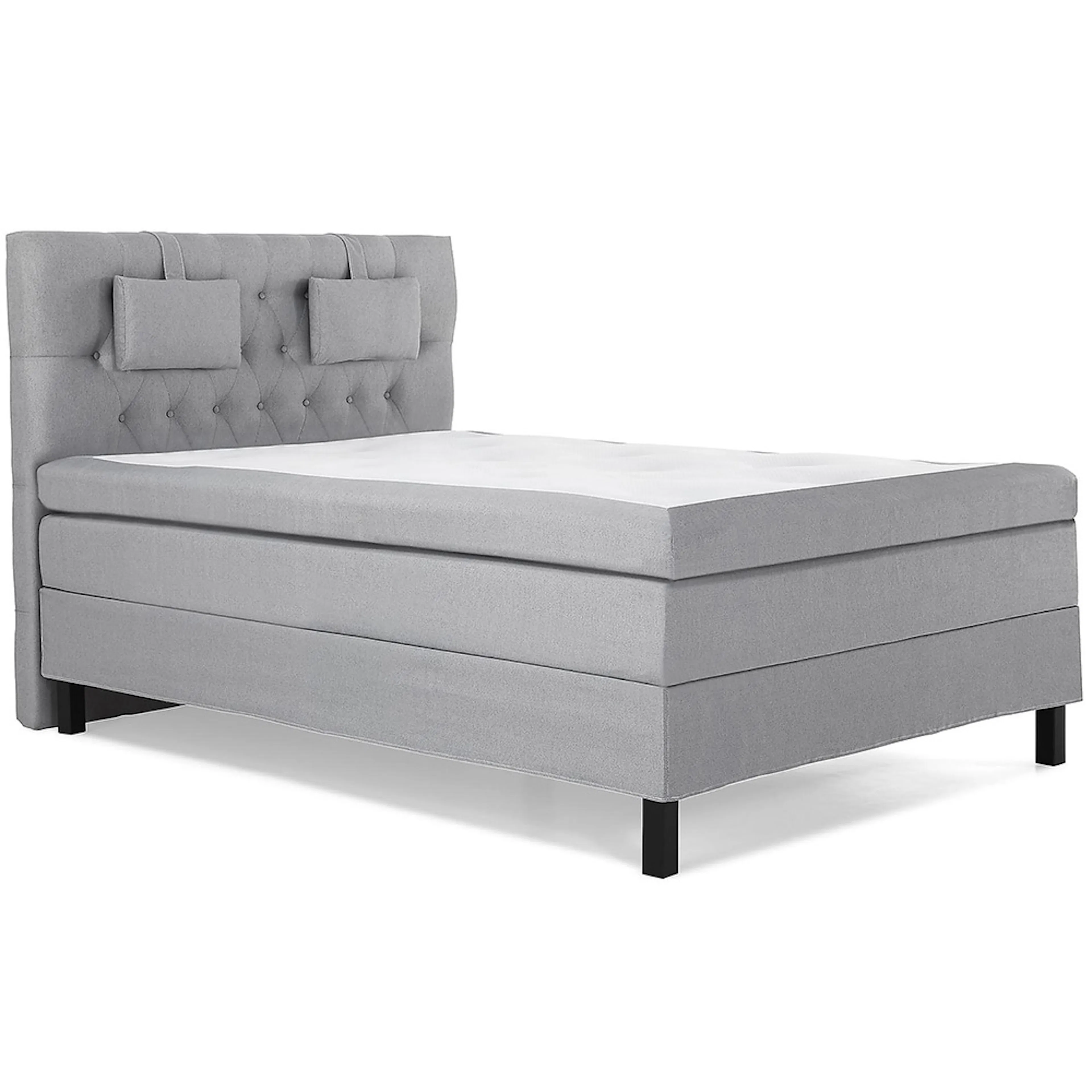 Lucky Komplett Sängpaket 140x200 Polyeter Diamant Sänggavel Med nackkudde