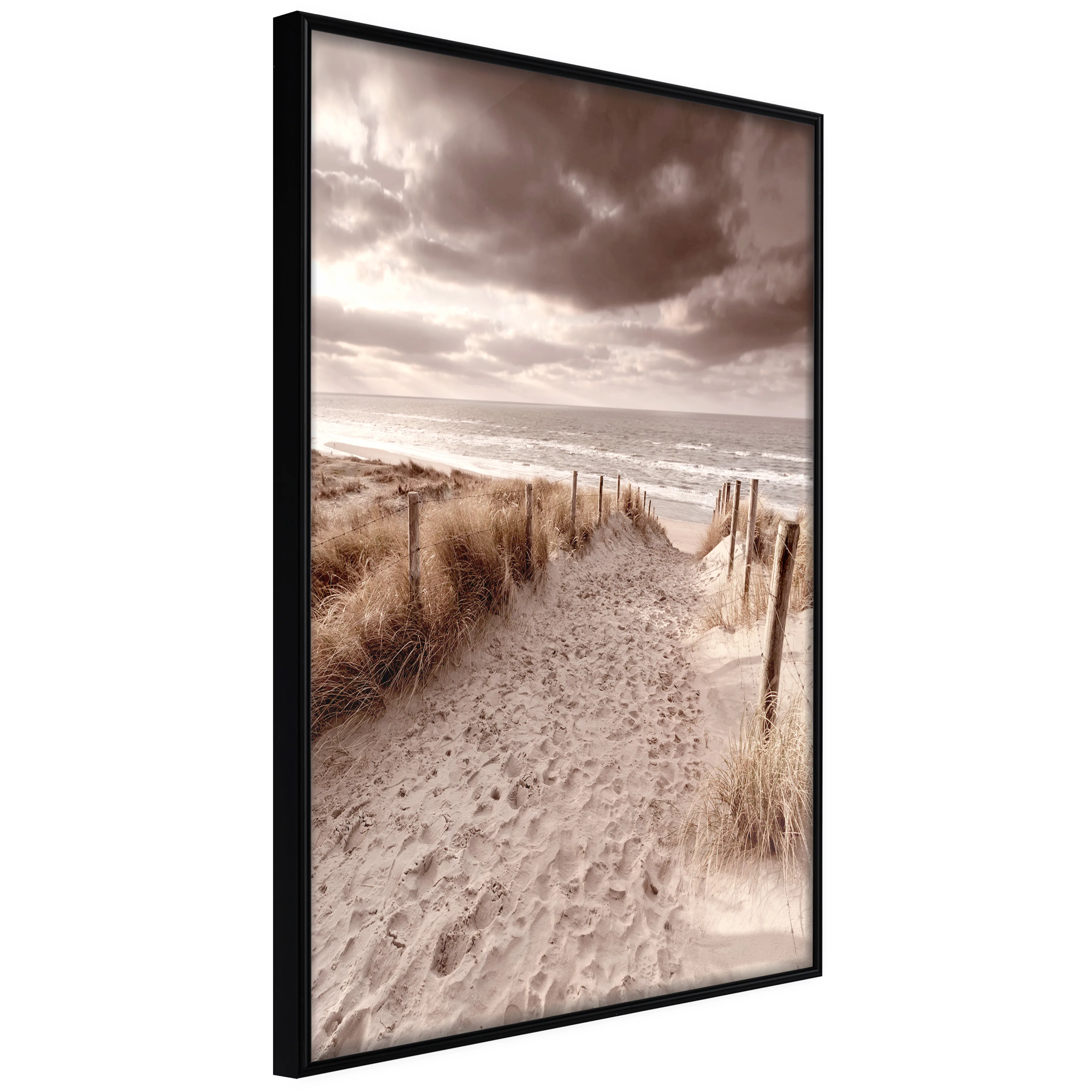 Affisch - Distant Dune [Poster] 40x60 Svart ram, 40x60 cm