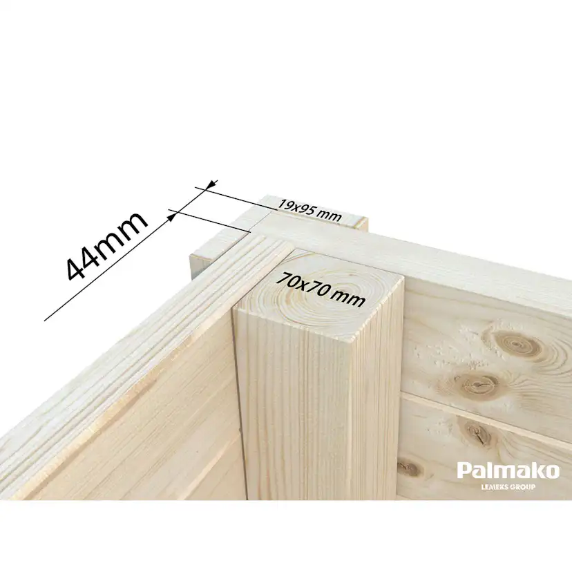 Stuga Palmako Andrea 26,2 m2 (inv. 17,1 m2)