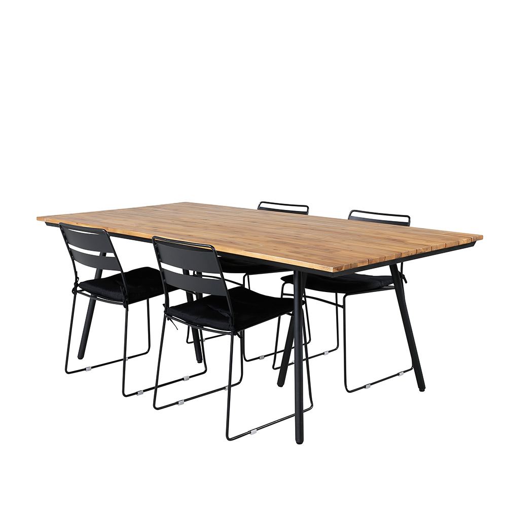 Matgrupp Venture Home Chane med 4 Legi Matstolar