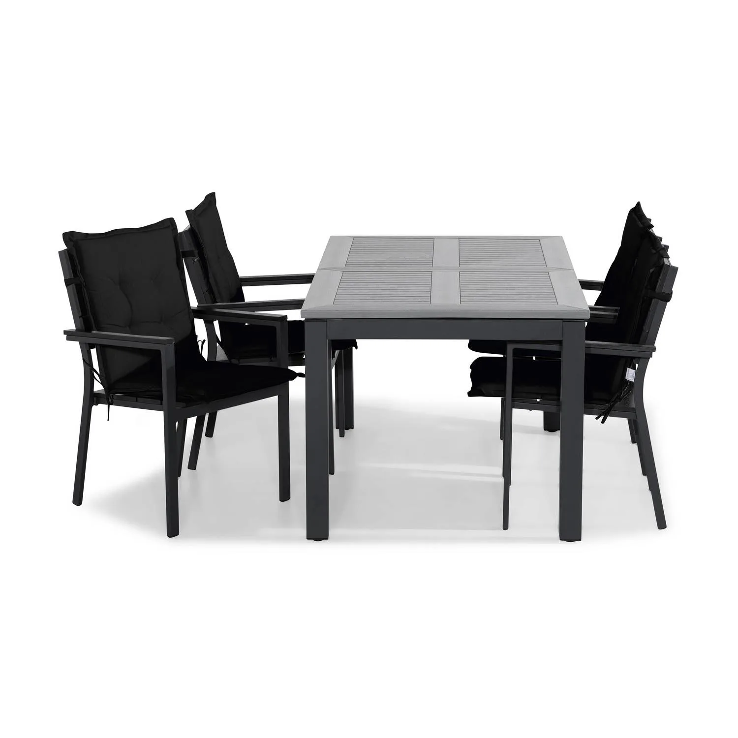 Matgrupp Comfort Garden Monaco Matgrupp Utomhus 152-210x90 med 4 Tunis Stapelstol m Dyna