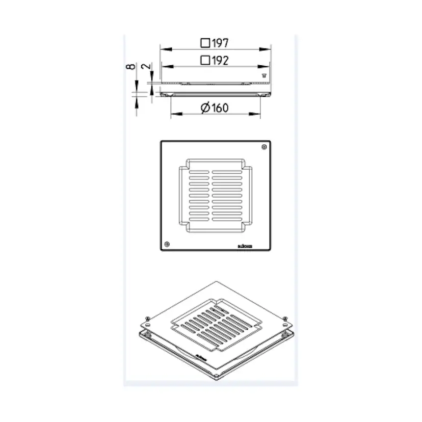 Golvbrunnssil Blücher Klinkerset Detroit 200x200