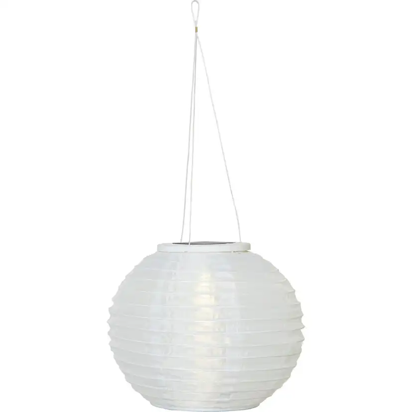 Solcellsdekoration Star Trading Festival 25 cm Vit