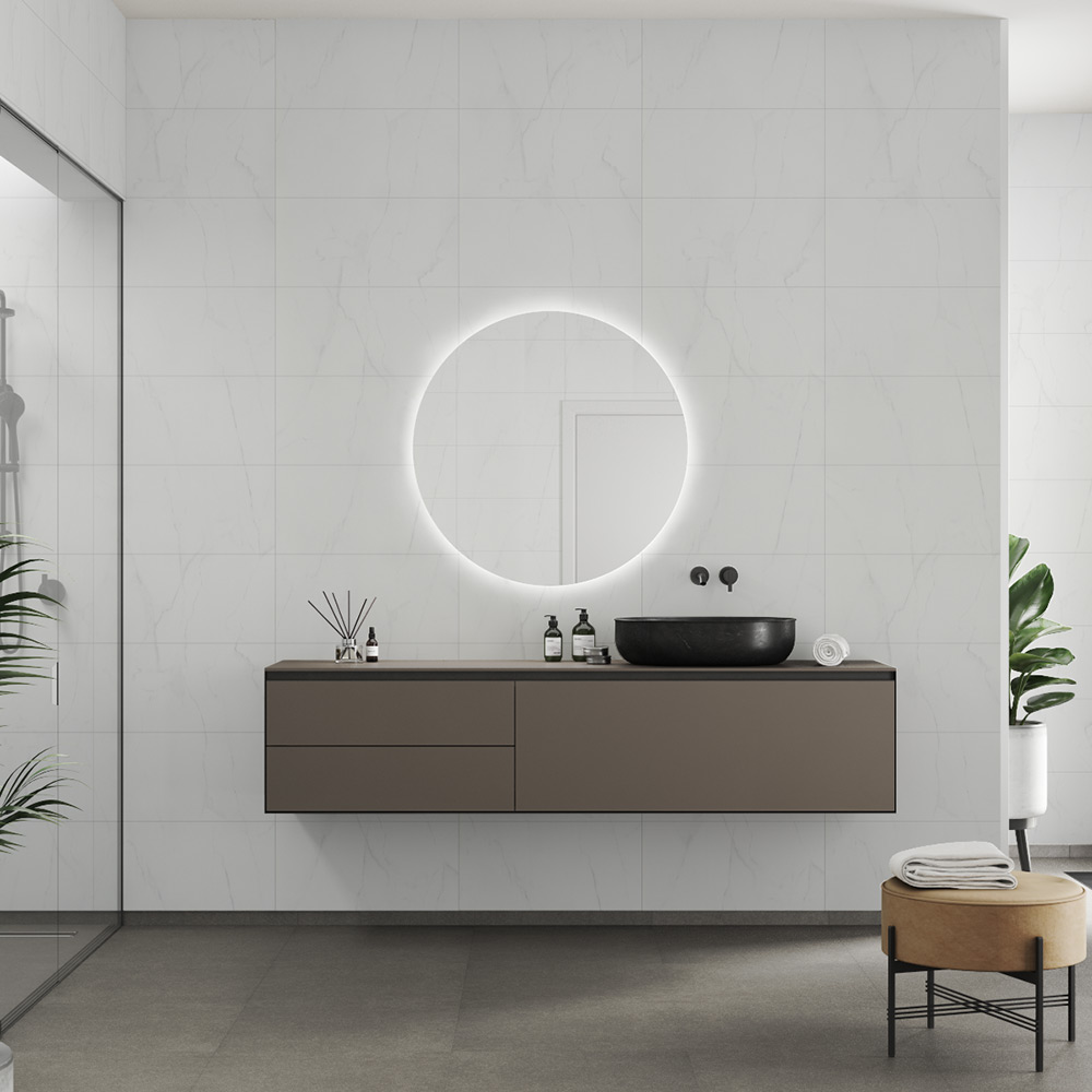 Våtrumsskiva Fibo 2487-LM6030 S Bianco Marble 10x620x3020 mm
