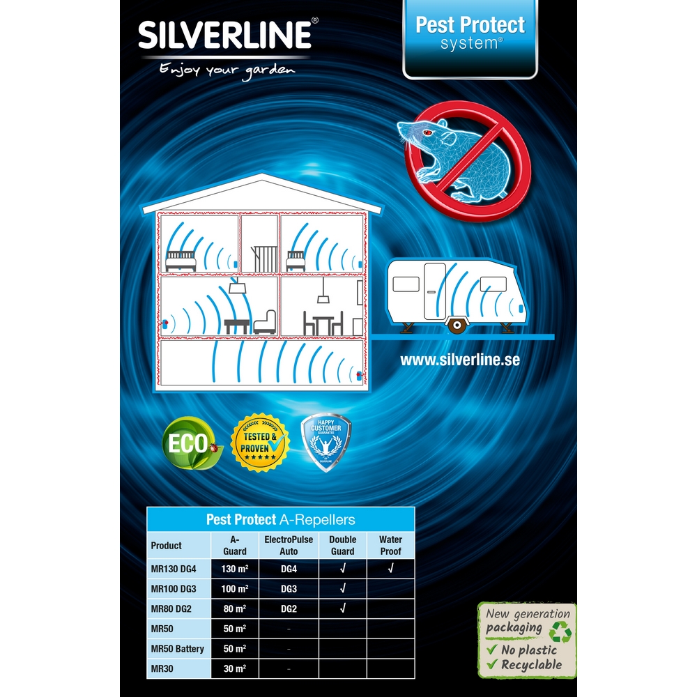 Avskräckare Silverline Mus och Råtta Mr50 Battery
