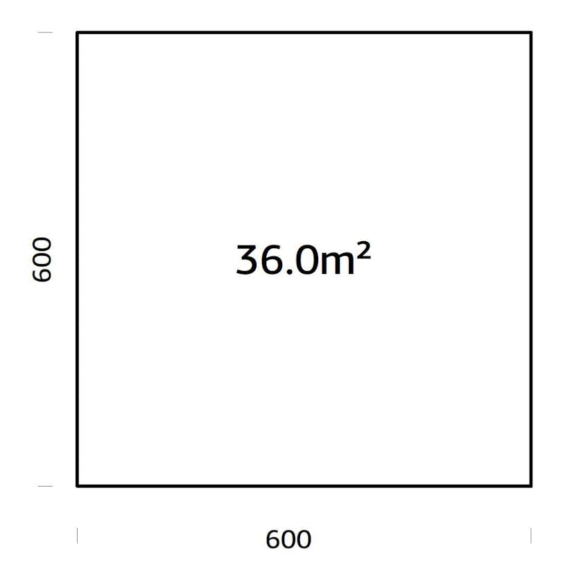Träbalksgrund Palmako 6x6 m (inkl. LogFoot)