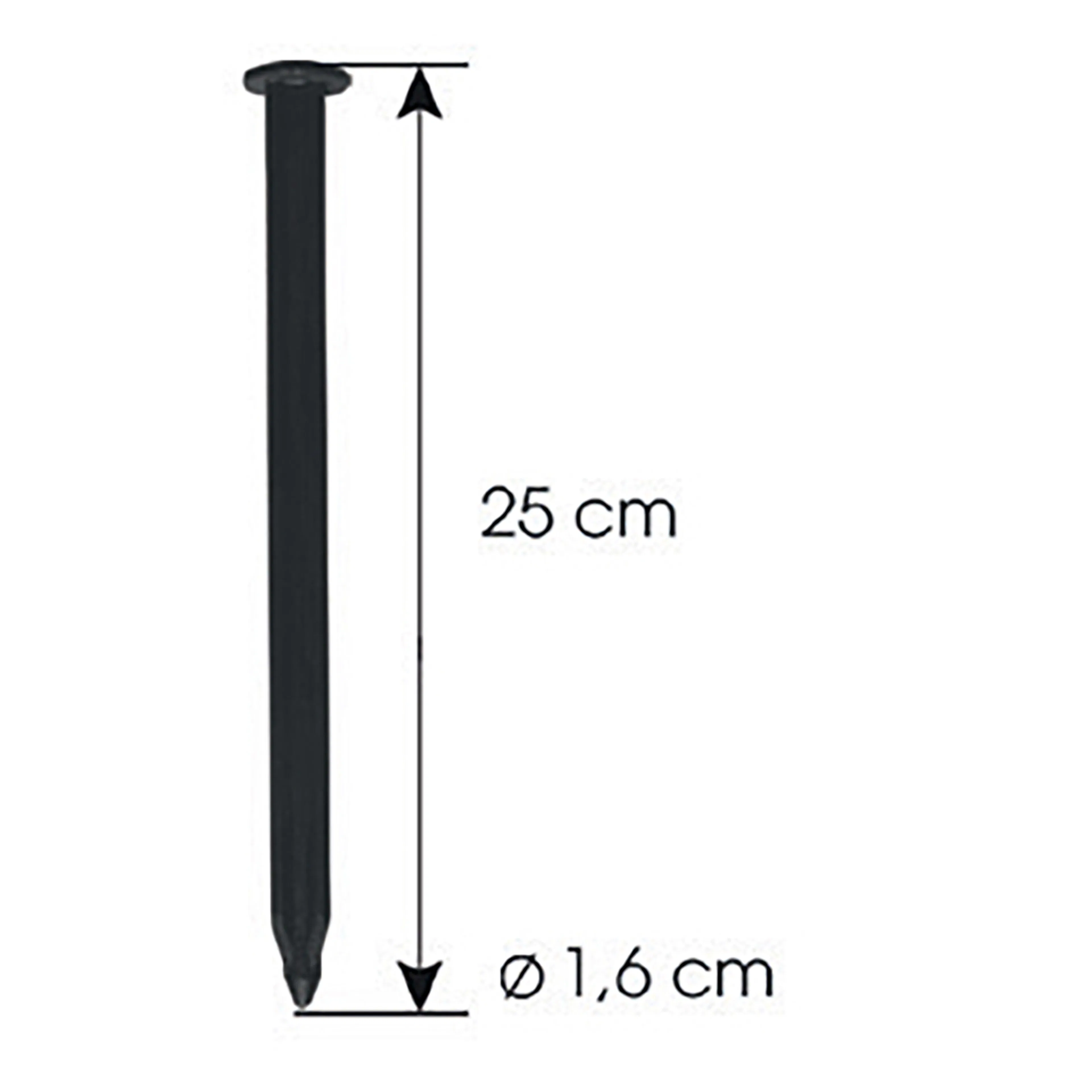 Ankarspik Jabo GardenEdge Plast 1,6x25 cm