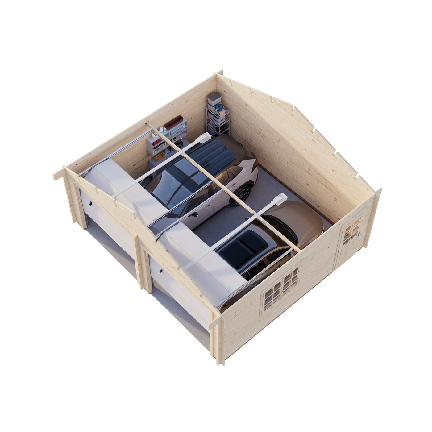 Roger 28,4 m2 w/ sectional door Obehandlad