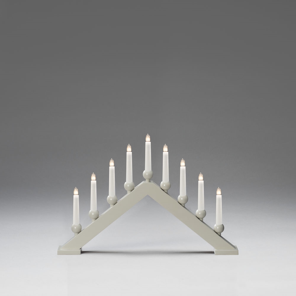 Adventsljusstake Gnosjö Konstsmide 9 Ljus Trä