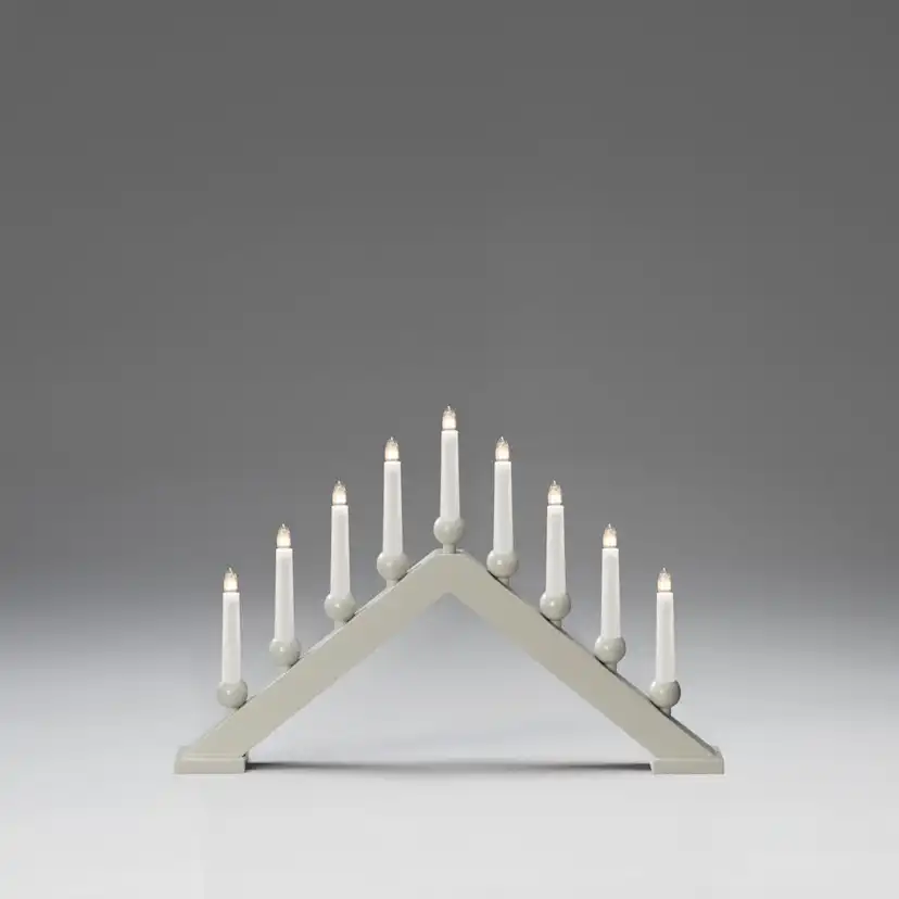 Adventsljusstake Gnosjö Konstsmide 9 Ljus Trä