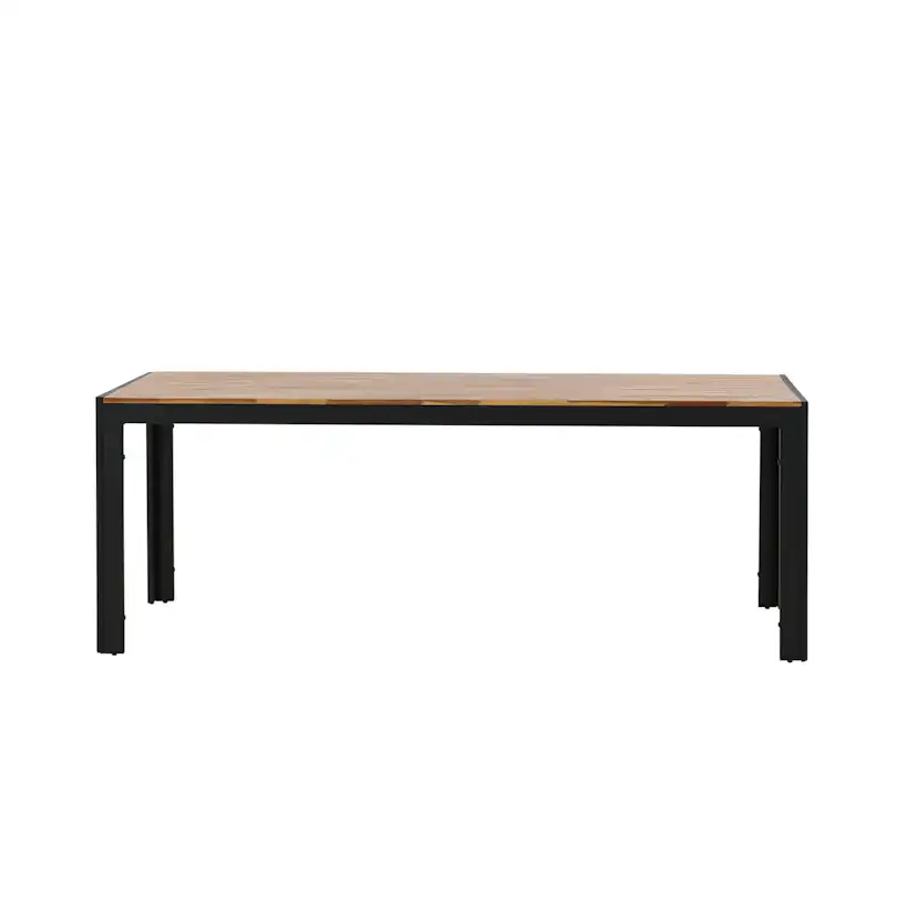 Bois Dining table 200*100cm - Black Legs / Acacia Akacia/Svart