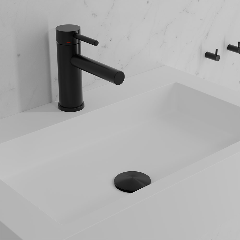 Tvättställsblandare Scandtap Steel Clear Shadow