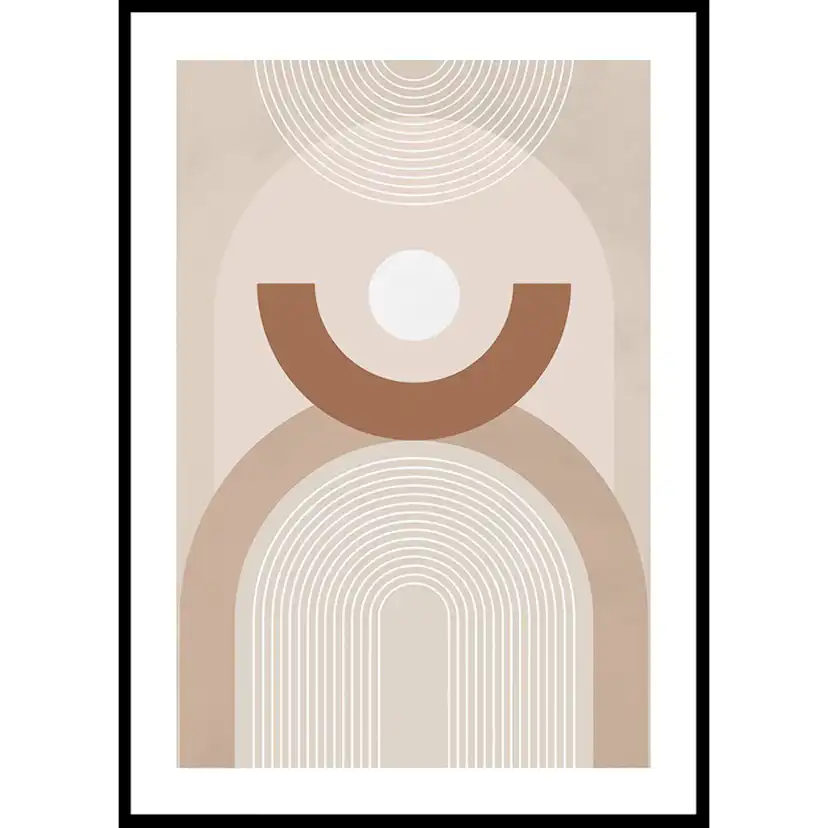 Poster Gallerix Geometric Shapes No3