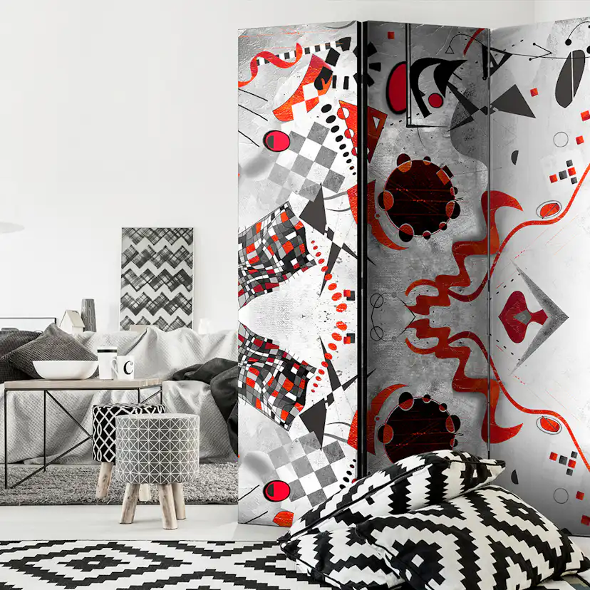 Rumsavdelare Skärmvägg Arkiio Geometric Cosmos 135x172 cm