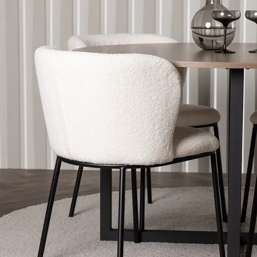 Matgrupp Venture Home Durango Ø120 cm med 4 st Edina stolar