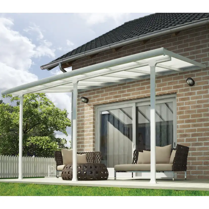 FERIA PATIO COVER 12,5 M2 - 3x4,25M WHITE Vit 3X4,25 m