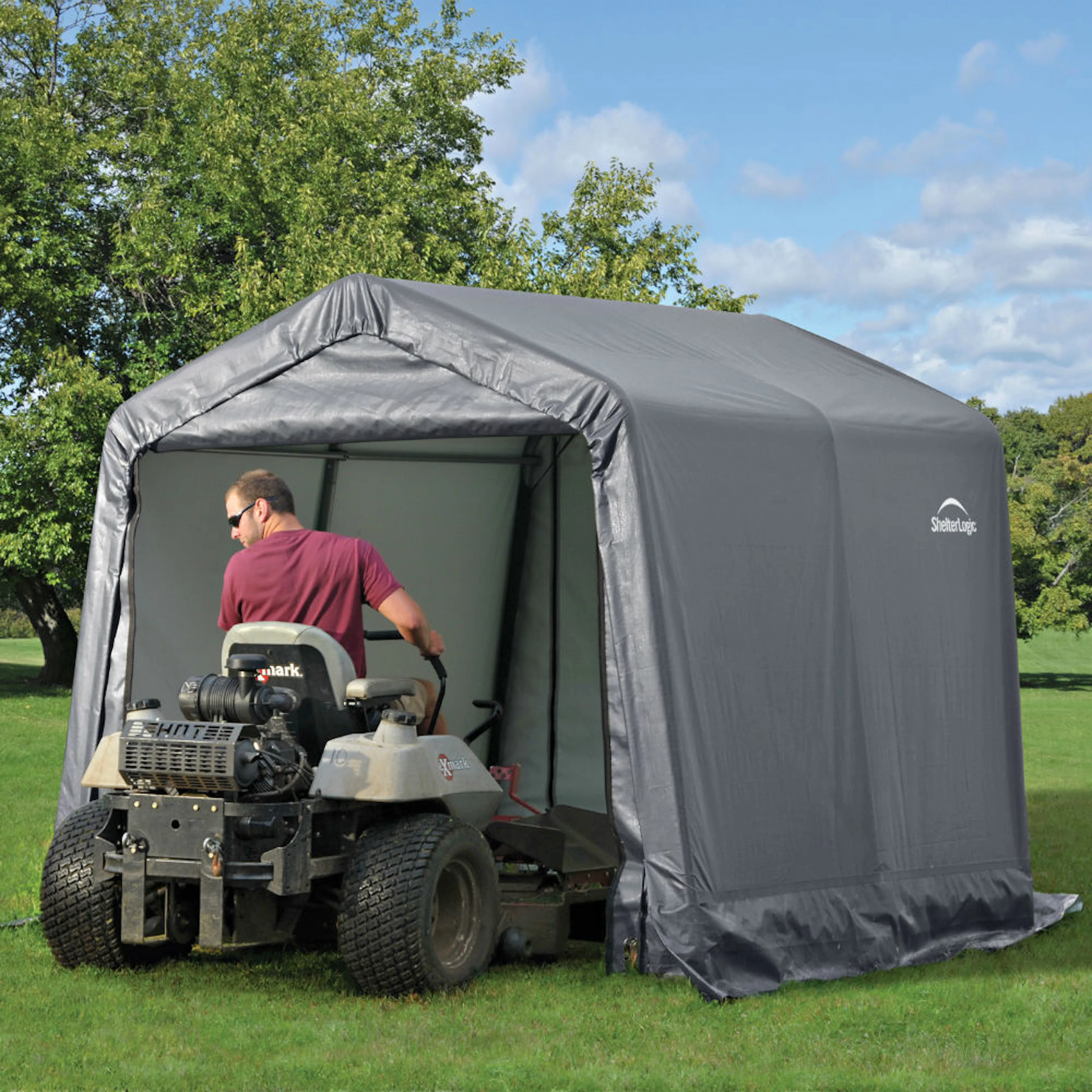 Förrådstält gop Original 5,8 m² i Galvaniserat Stål & Polyetenväv