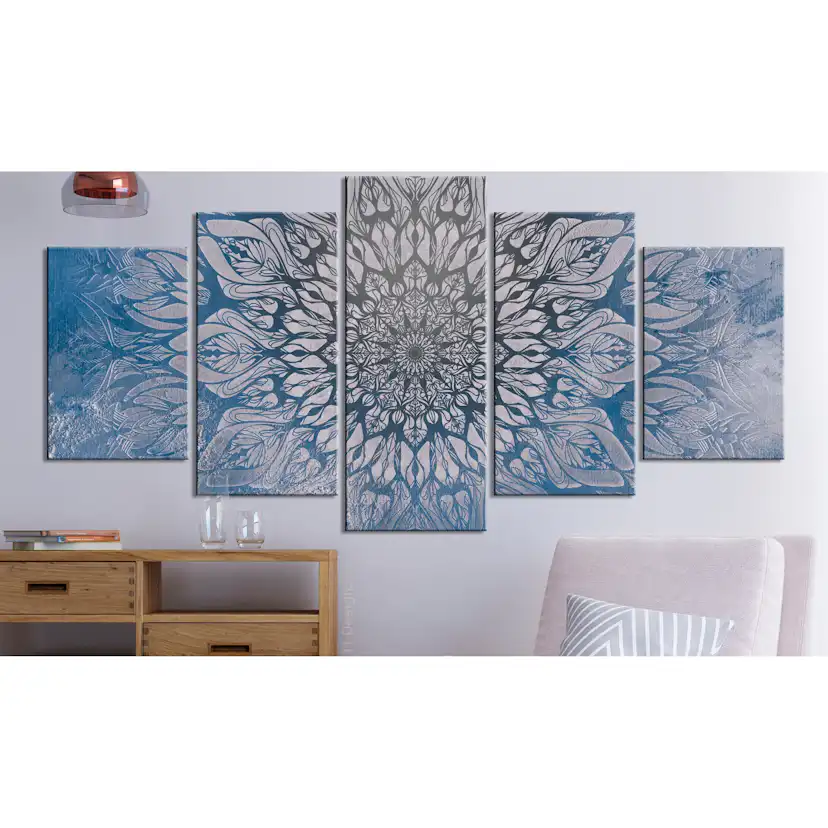 Tavla Arkiio HypnosisBlue Wide 5 delar