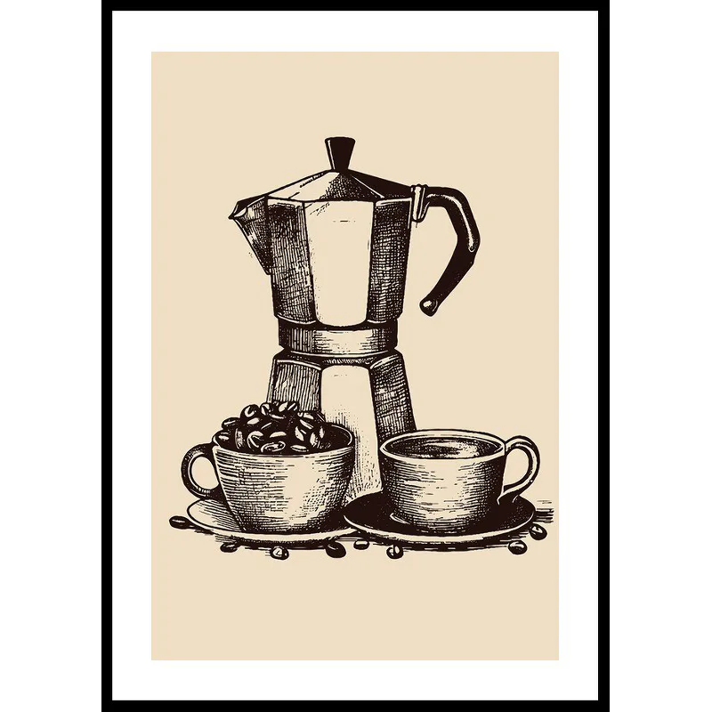 Poster Gallerix Old Italian Coffee Maker