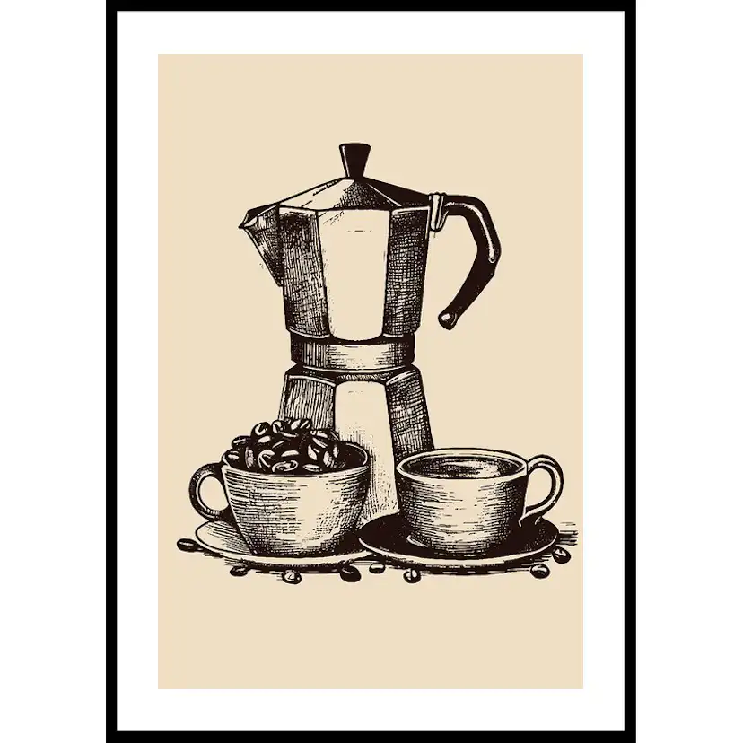 Poster Gallerix Old Italian Coffee Maker